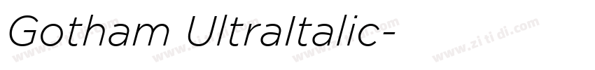 Gotham UltraItalic字体转换